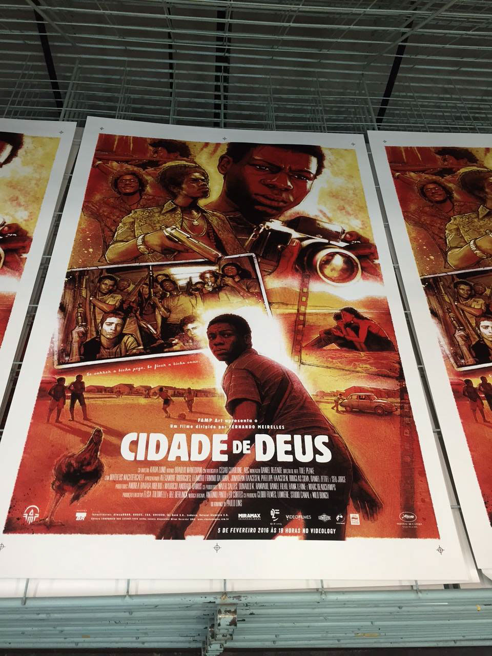 film poster city of god screen print