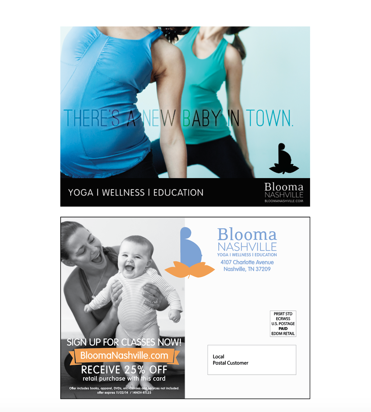 Wellness Yoga print brochure