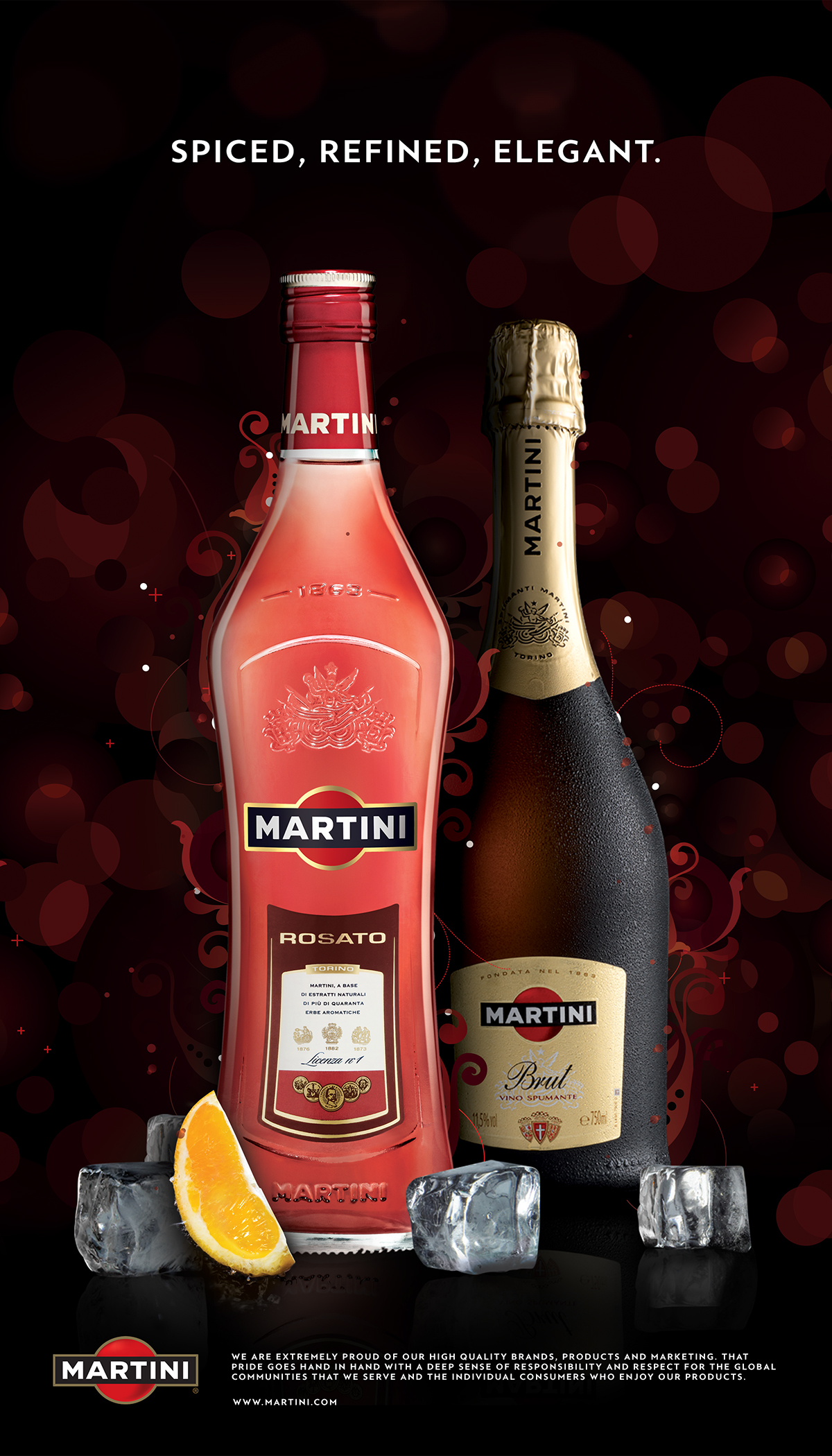 Martini bacardi liqour ads