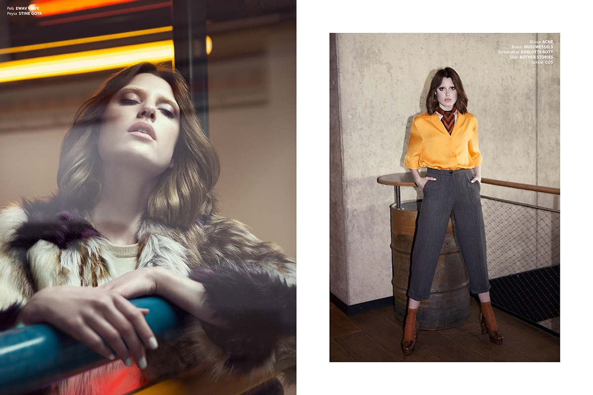 editorial high-end retouching fashion story 70s Fashion Post Production retouch music lover magazine