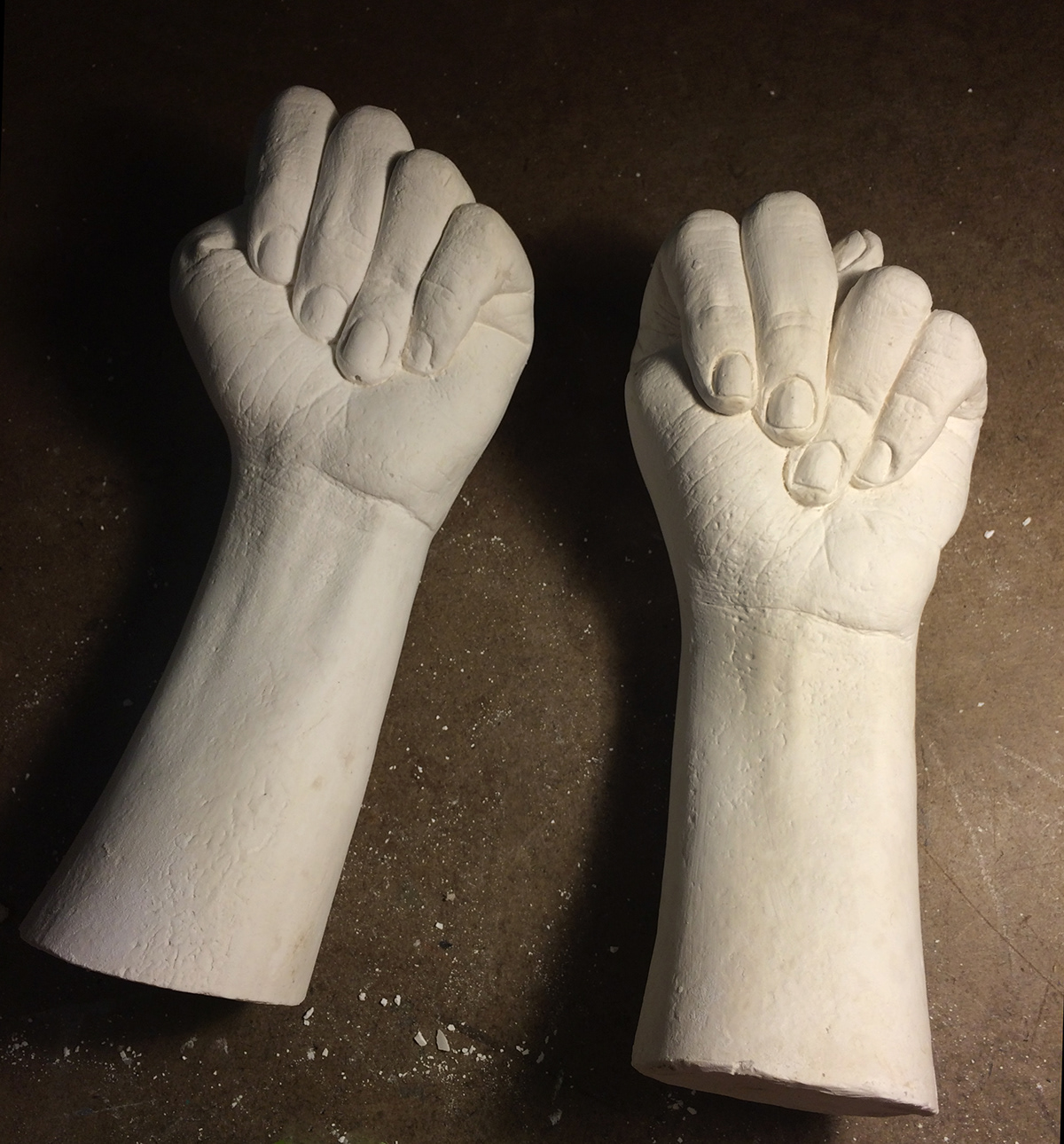 casting bodyparts plaster clay Alginate
