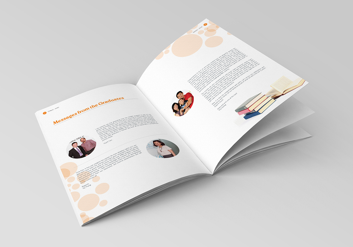 yearbook business corporate brochure circle minimal anniversary