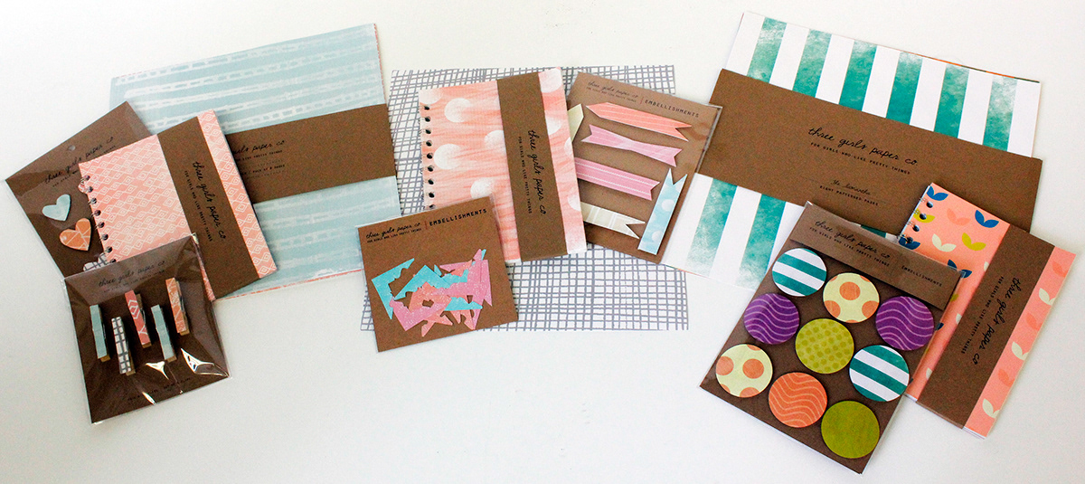 scrapbook  crafting  design  patterns paper book package  set Stationery