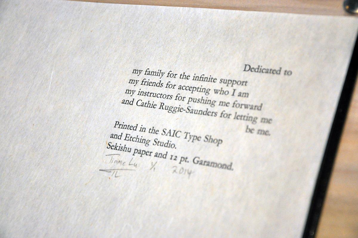 letterpress etching Bookbinding