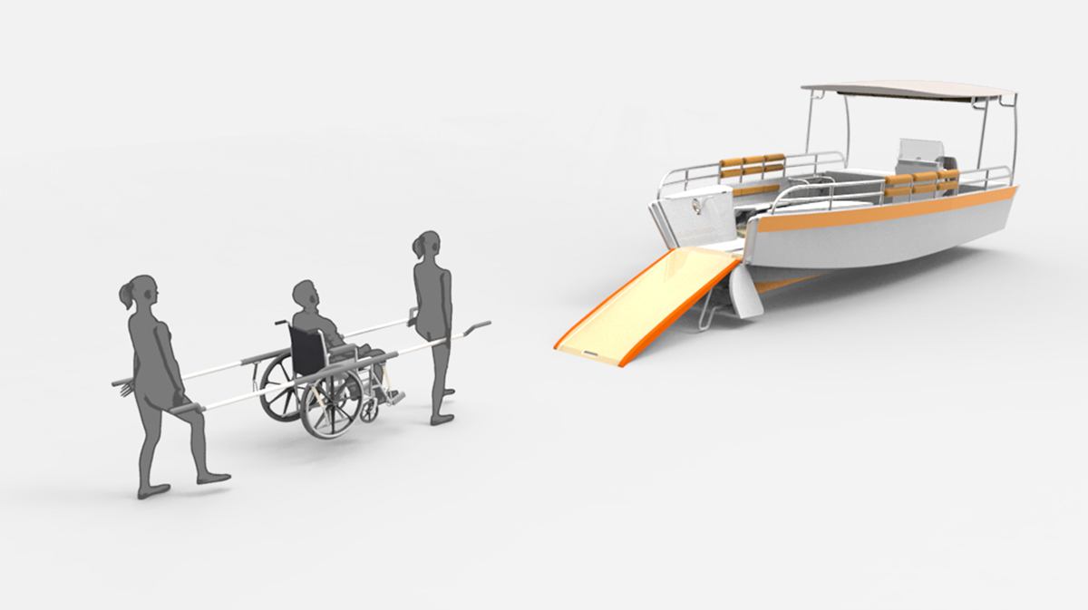 boat barco Acessibilidade social UFRJ Mangaratiba industrial design product