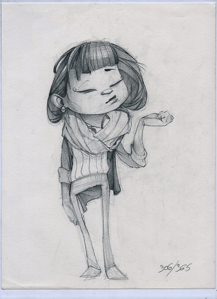 sketch design Character pencil selection November ink