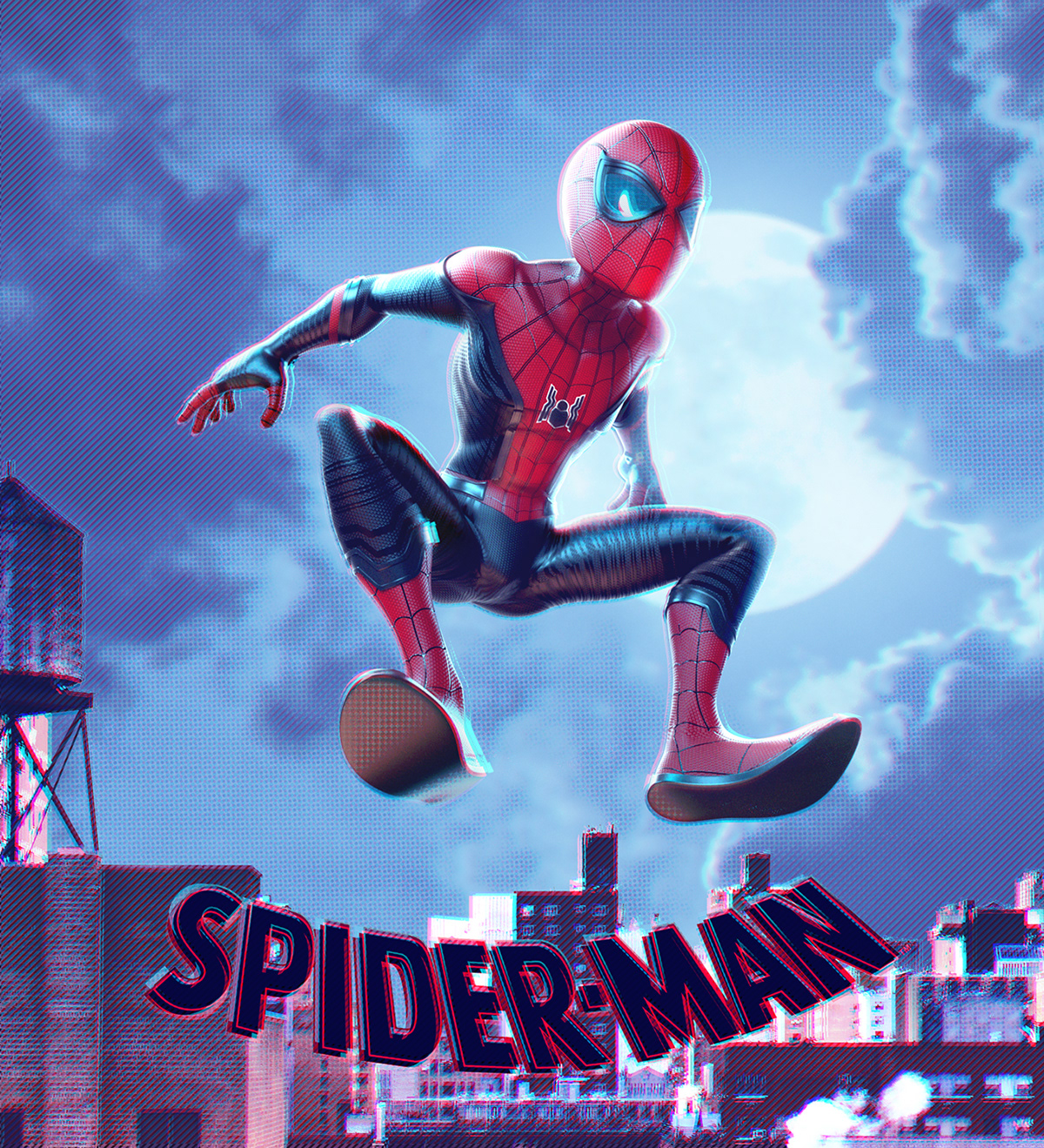 Character design  Movies marvel comics spiderman cartoon Digital Art  3D toy