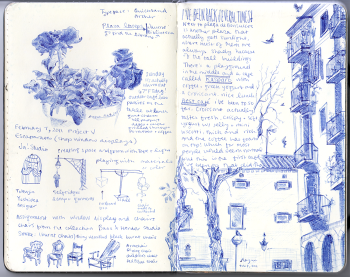 notebook sketchbook notes sketches drawings ink handmade hand draw