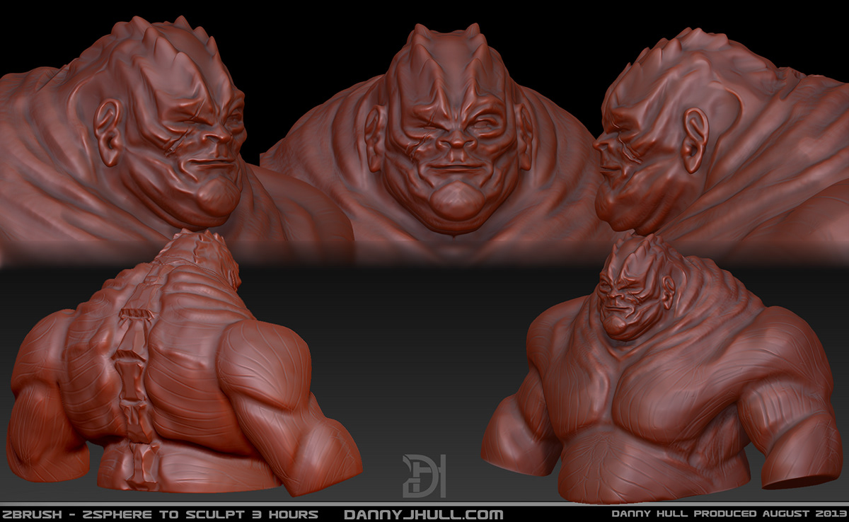 troll 3D Game Art sculpture Sculpt monster Zbrush Mudbox game