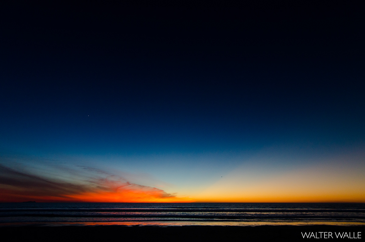 sunset Atardecer San Diego California heat Ocean waves water