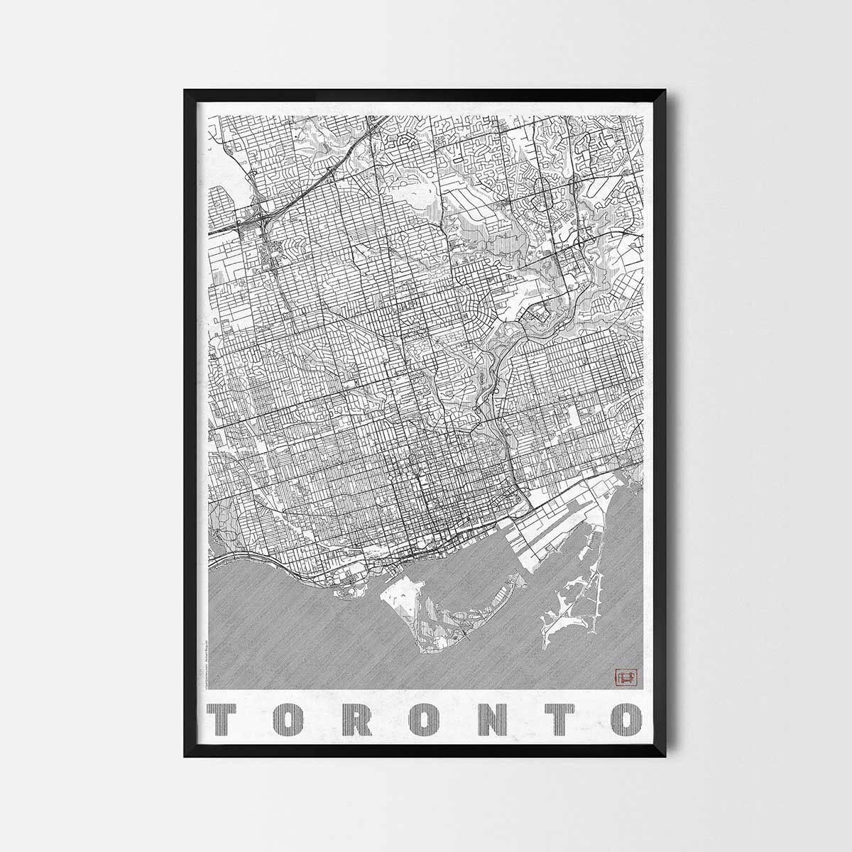 map city art poster print New York boston chicago London posters