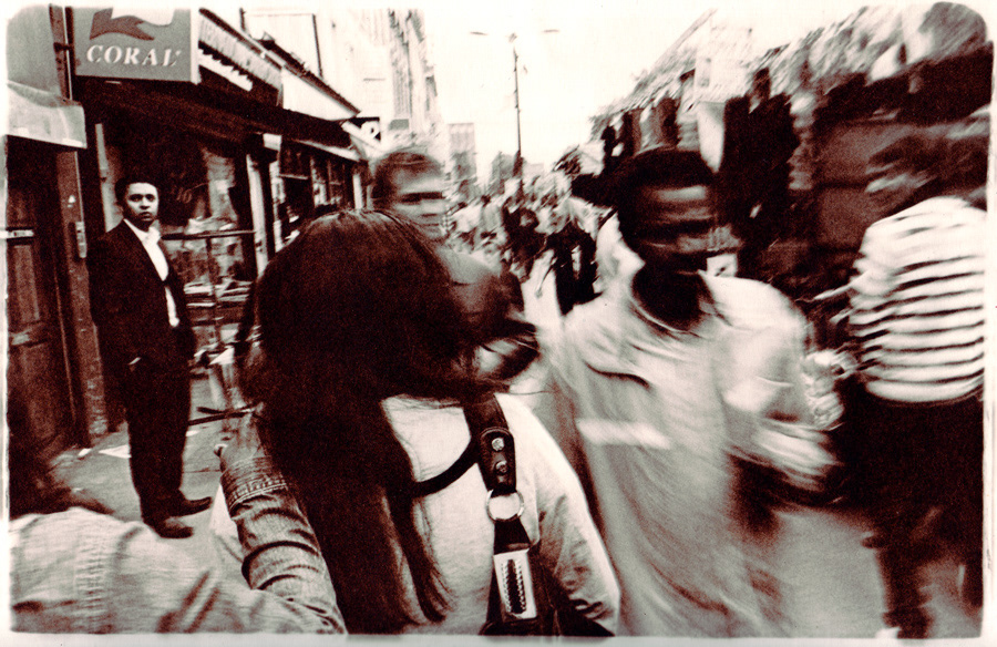 black and white street photography Printing selenium toning lith printing London Street whitechapel brixton people close up