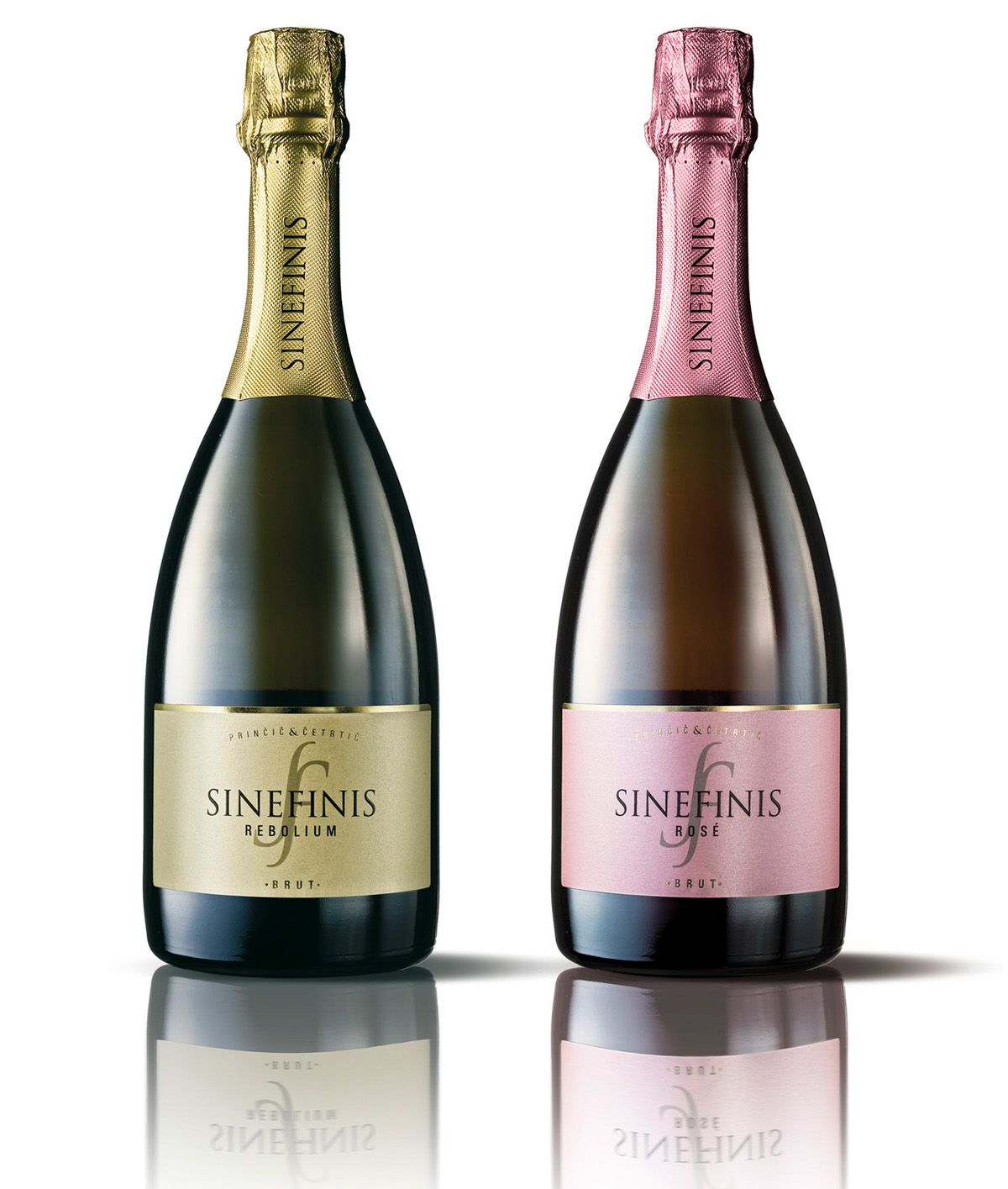 wine labels sparkling Champagne slovenia Italy