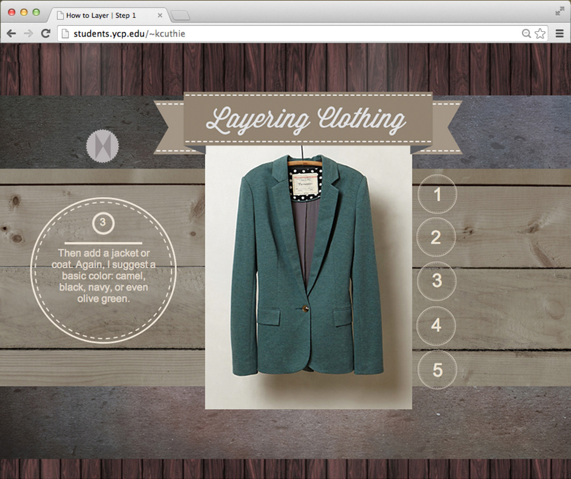 layer Clothing Webdesign HTML