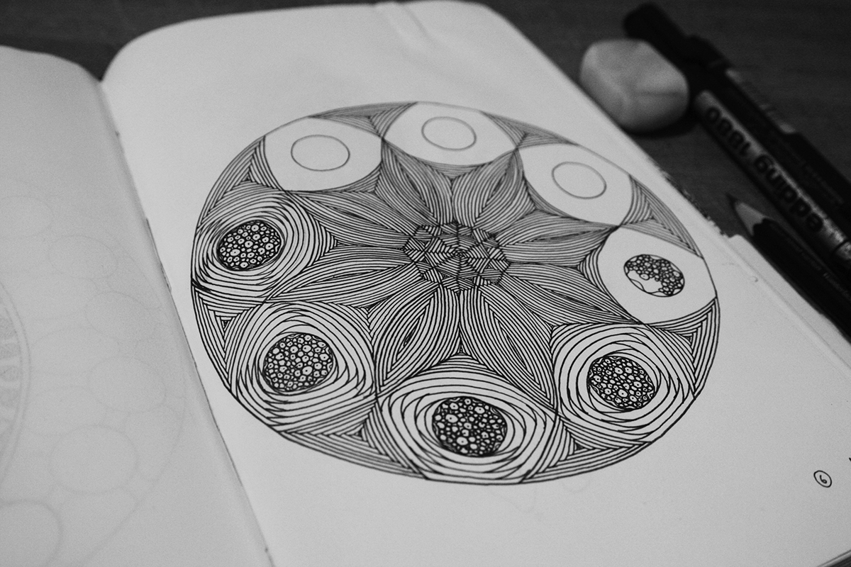 Inspirational Mandala  Mandala  circle  line art handmade artworks  illustration pen sketchbook life life line universe cosmos