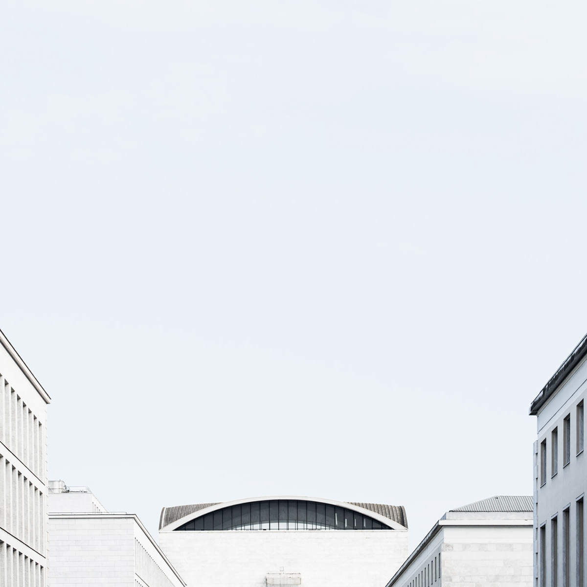 buildings contrast architectural volumes Rome geometric