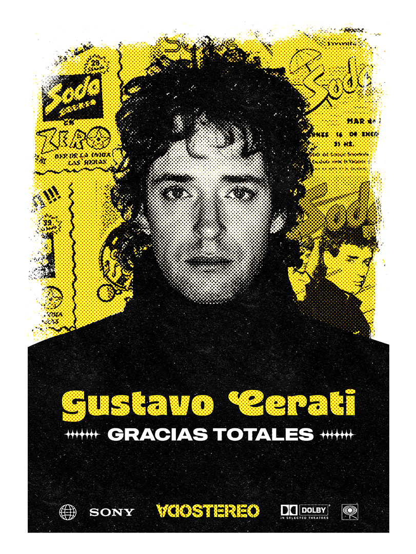 soda stereo gustavocerati posterdesign poster colorful tribute yellow posters typography   Advertising 