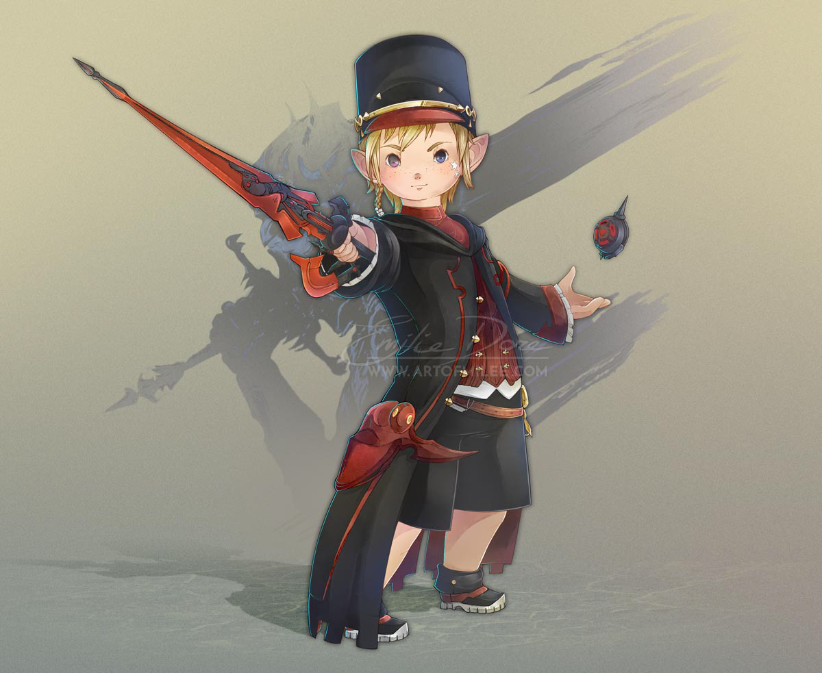 FFXIV Commission: Red Mage Lalafell.