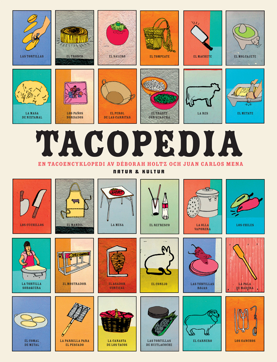 la tacopedia  tacopedia  Mexico Tacos  loteria Food  Mexican Food ILLUSTRATION  graphisme ilustracion