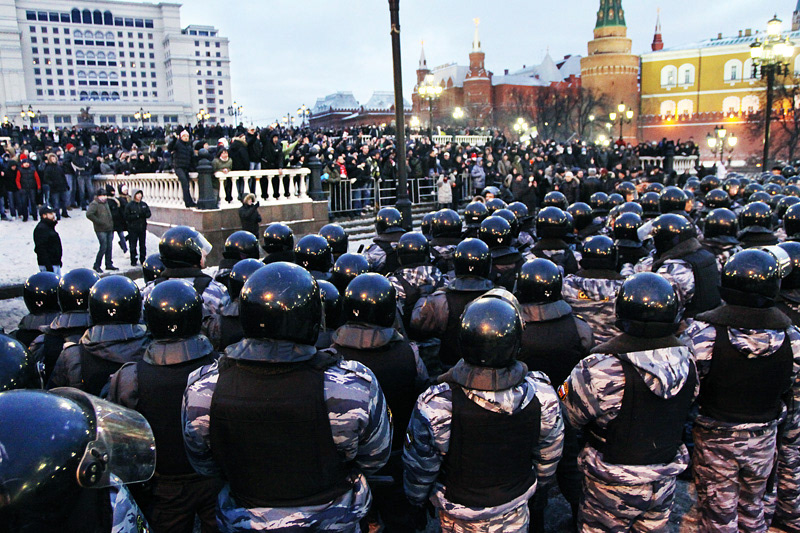 Moscow Russia riots fans football police