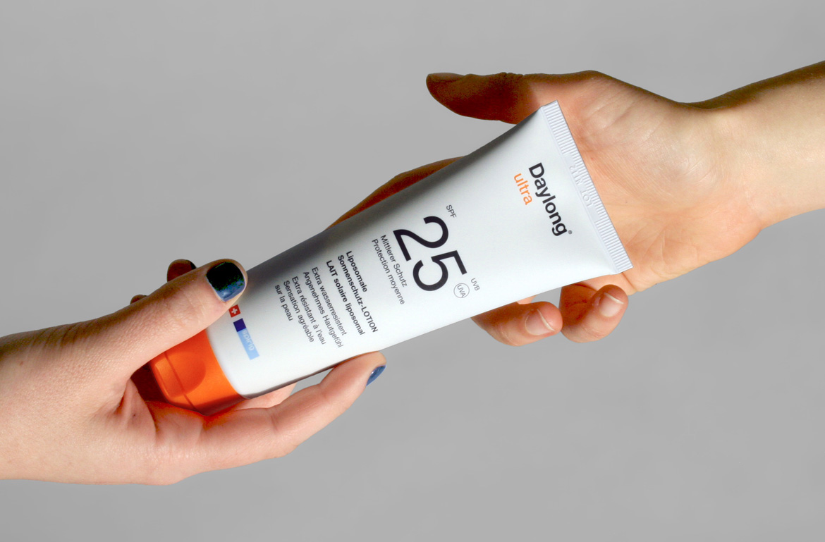 swiss bold simple helvetica skincare sunscreen SPF modern