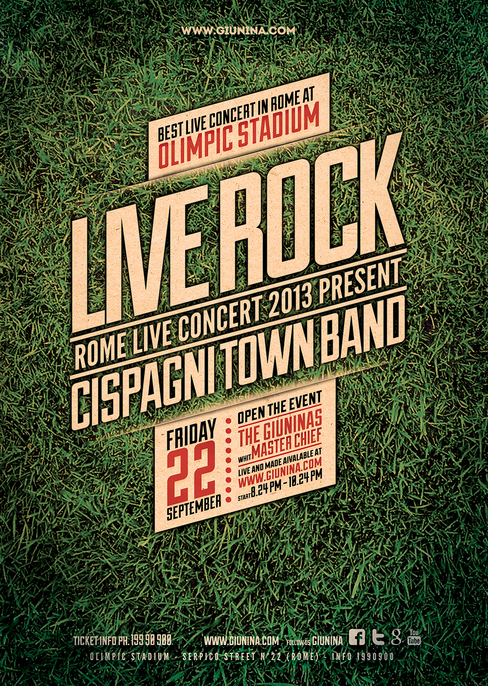 band concert Event festival flyer live live rock poster print rock stadium template