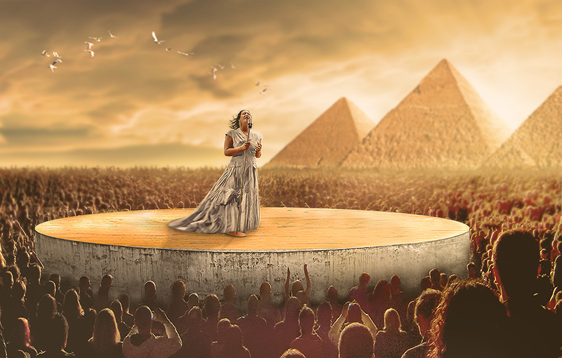 Om Kolthoum arabian arabic Singer egyptian old egypt pyramids