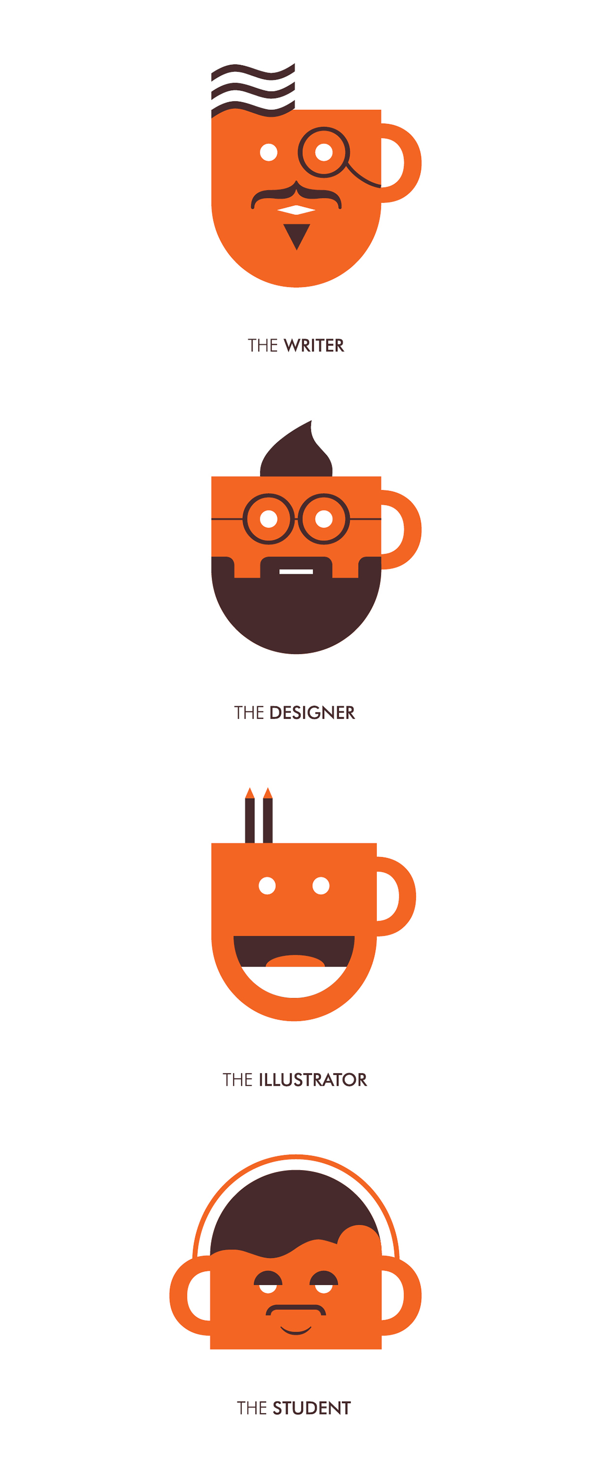 digital media Vector Illustration Coffee coffee shop characters app design colours Print Media video Playful Fun