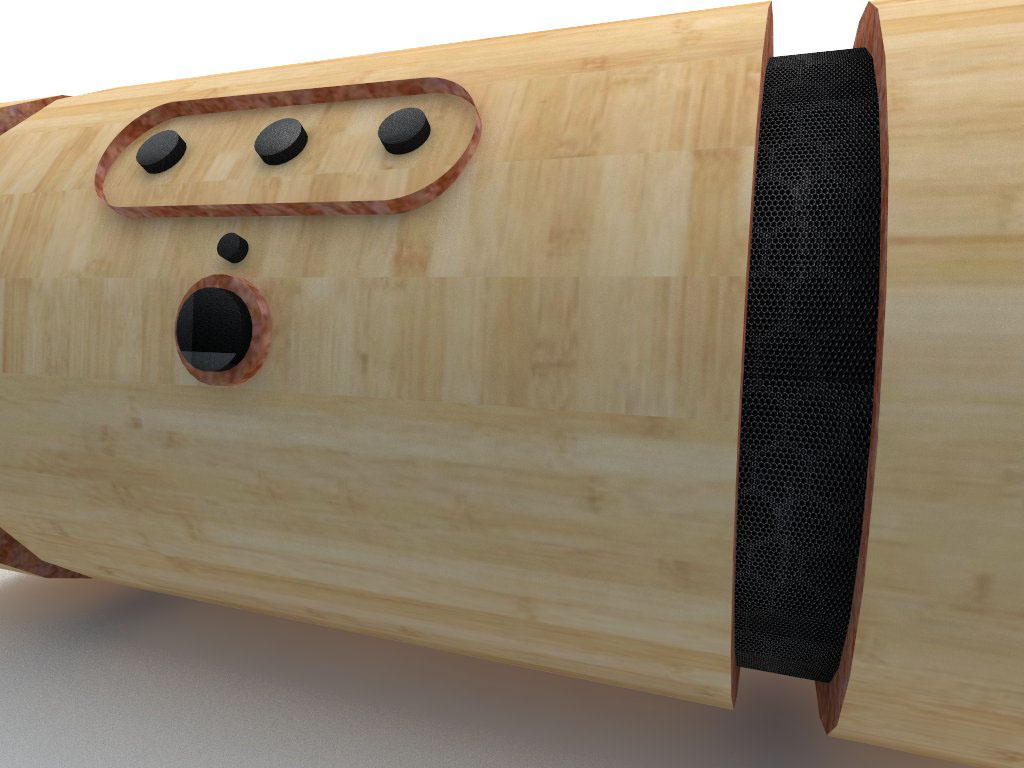 caixa de som Bambu materiais speaker bamboo materials