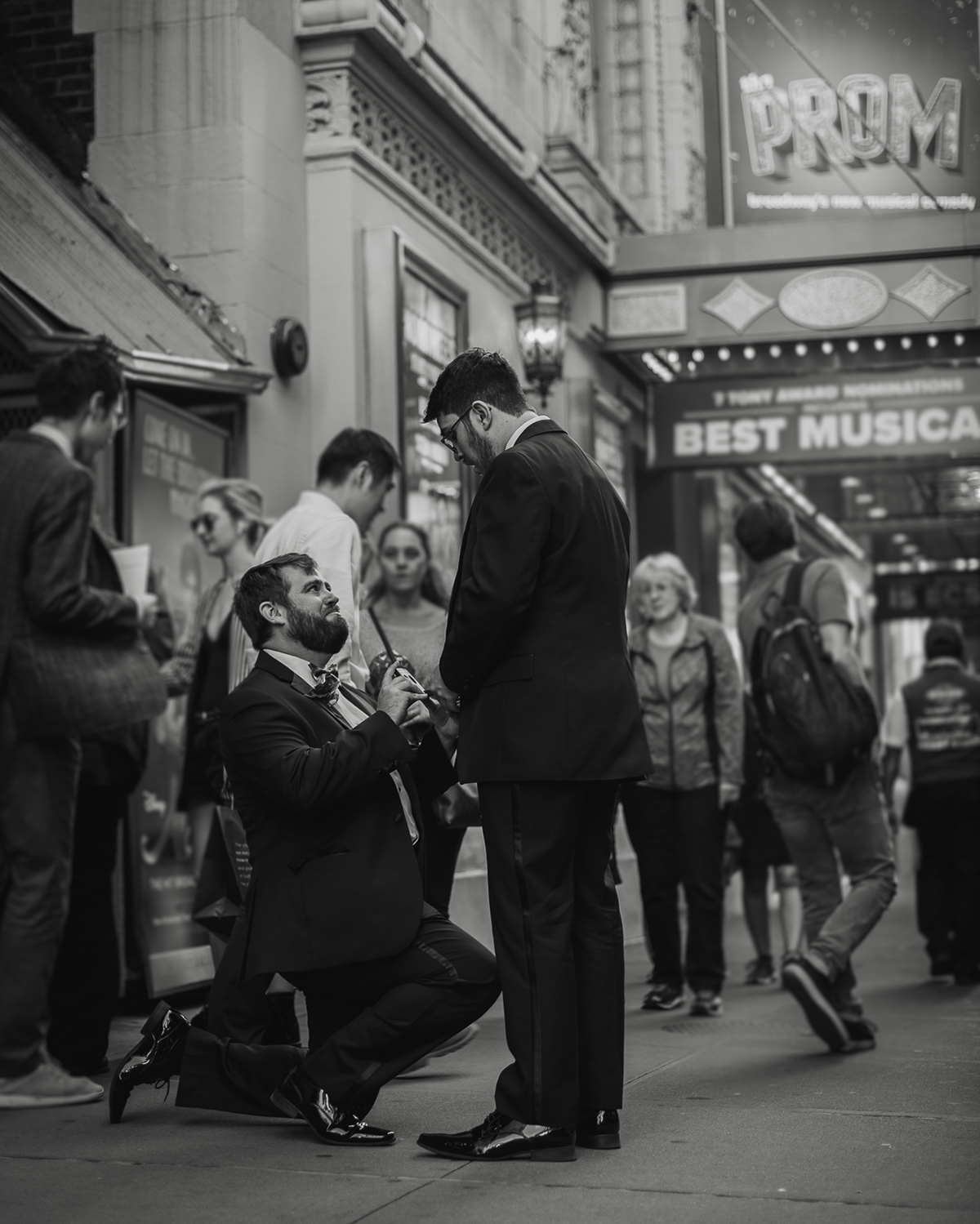 Proposal engagement couple new york city nyc New York Love