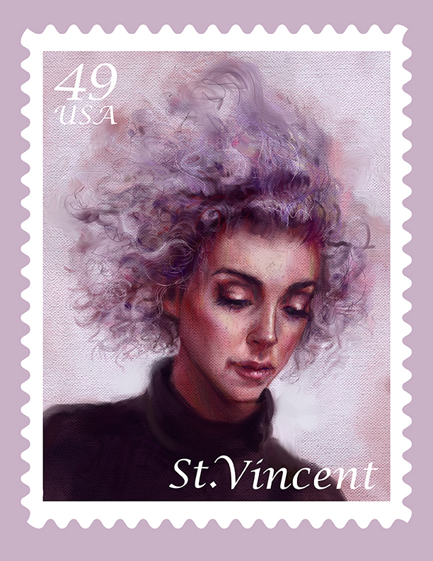 st. vincent stamp lavender elegant annie clark