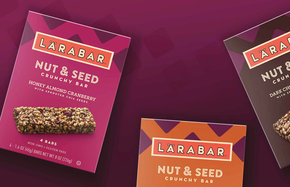 Advertising  Brand System branding  design Food  Larabar package design  Packaging Packaging redesign simple real joyful