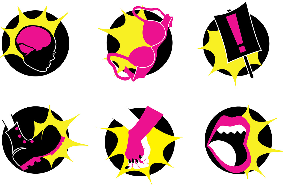 Logo Design feminism punk Riot Grrrl