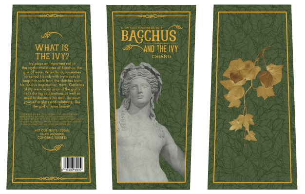 wine bottle design package design  Wine Packaging Roman Mythology greek mythology alcohol packaging alcohol package design