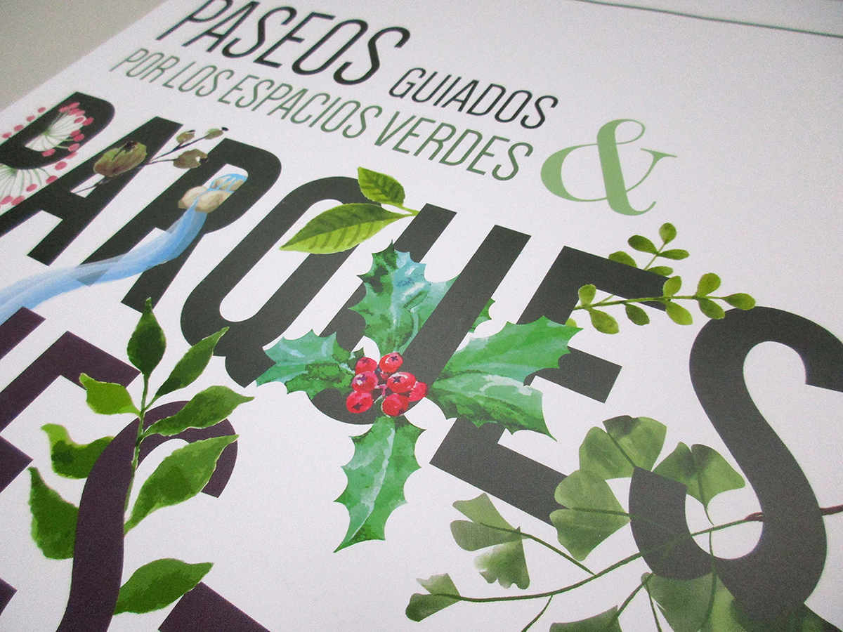 HUESCA flyer folleto diseño ilustracion parques naturaleza