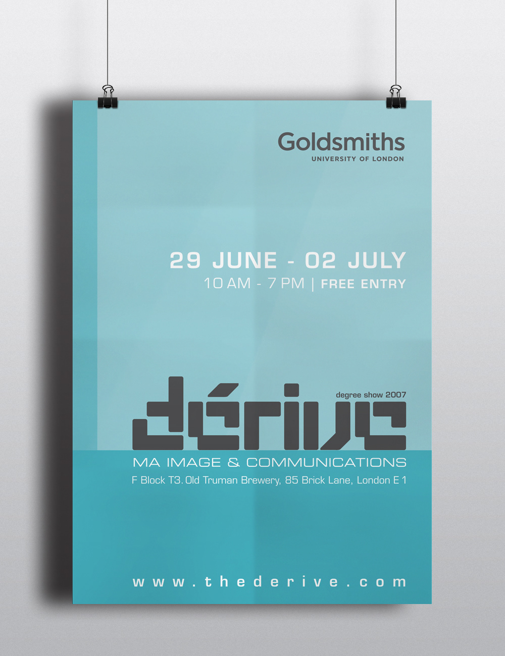 dérive identity logo poster cards banner