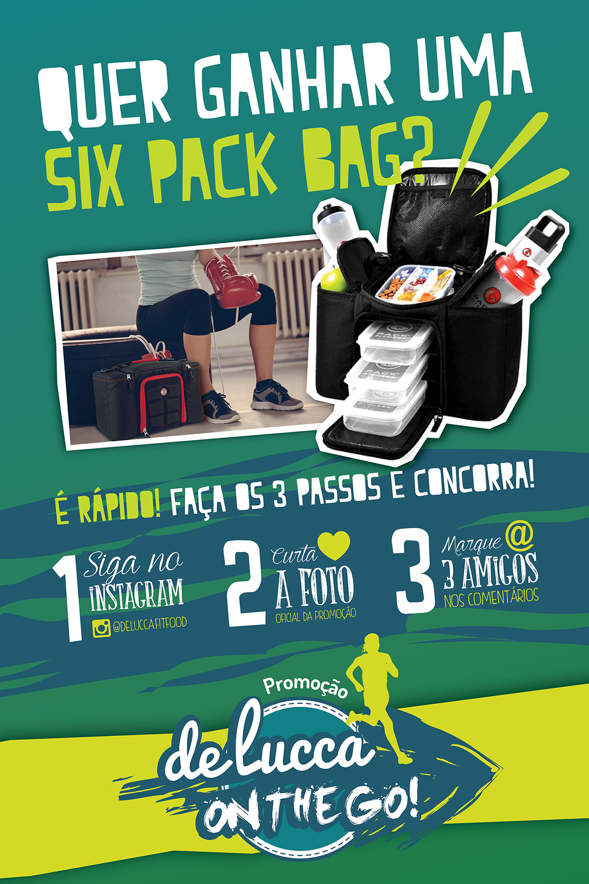 Food  fitness academia gym 6pack 6packbag promo Promoção