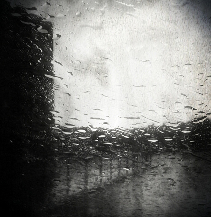 rain black and white