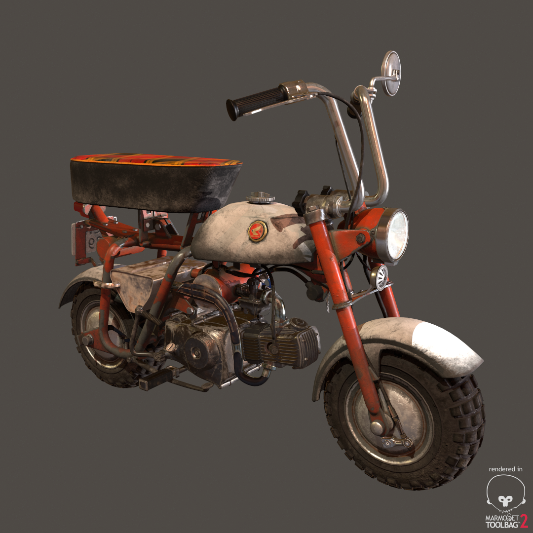 Honda modo Substance Painter motorcycle
