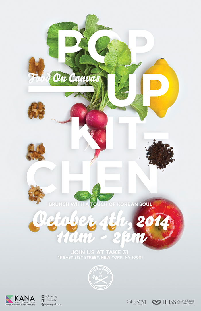 Popup kitchen Events Food  Culinary arts Kana poster