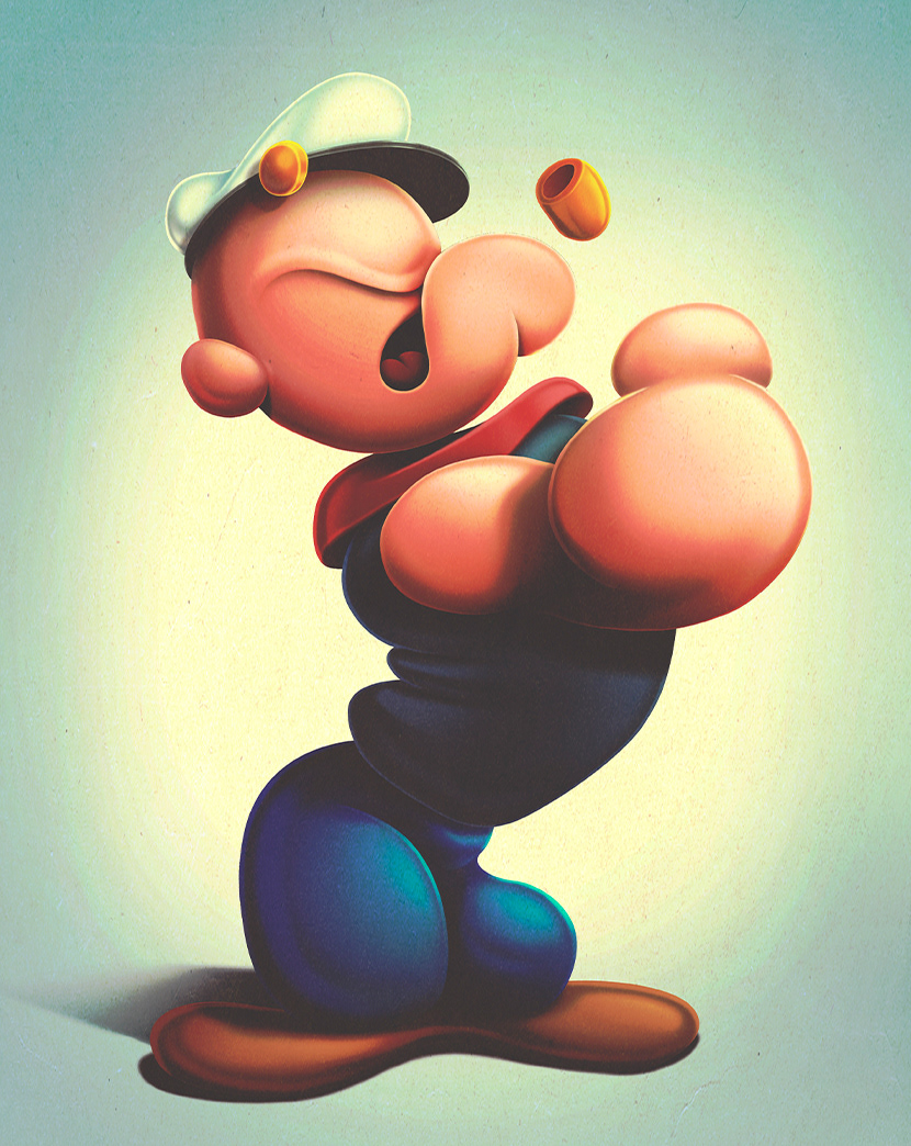 cartoon donald fanart mickey Popeye snoopy