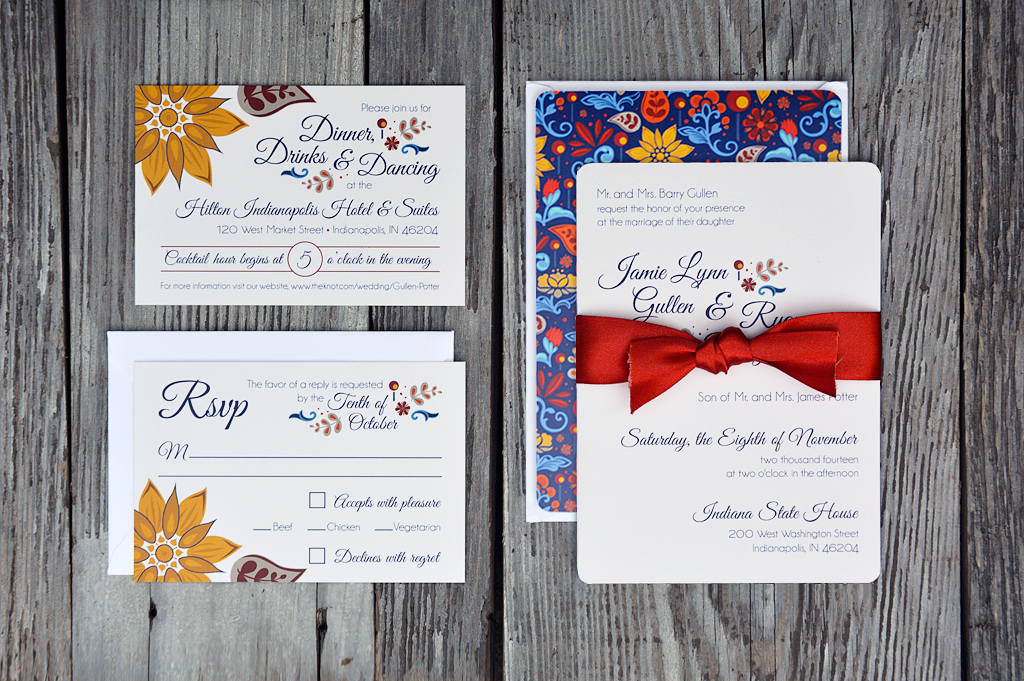 wedding Invitation design ILLUSTRATION  Layout print typography  