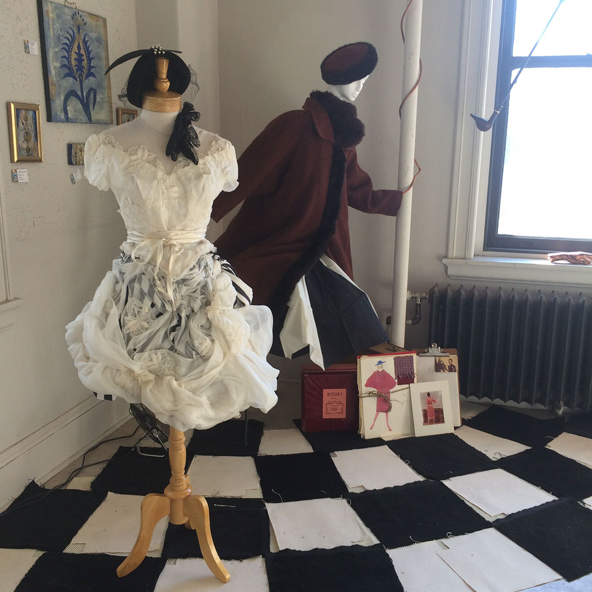 Baltimore Fashion  Renaissance vitruvian Duchess of Windsor garment industry local mystery revival surreal surrealism installation
