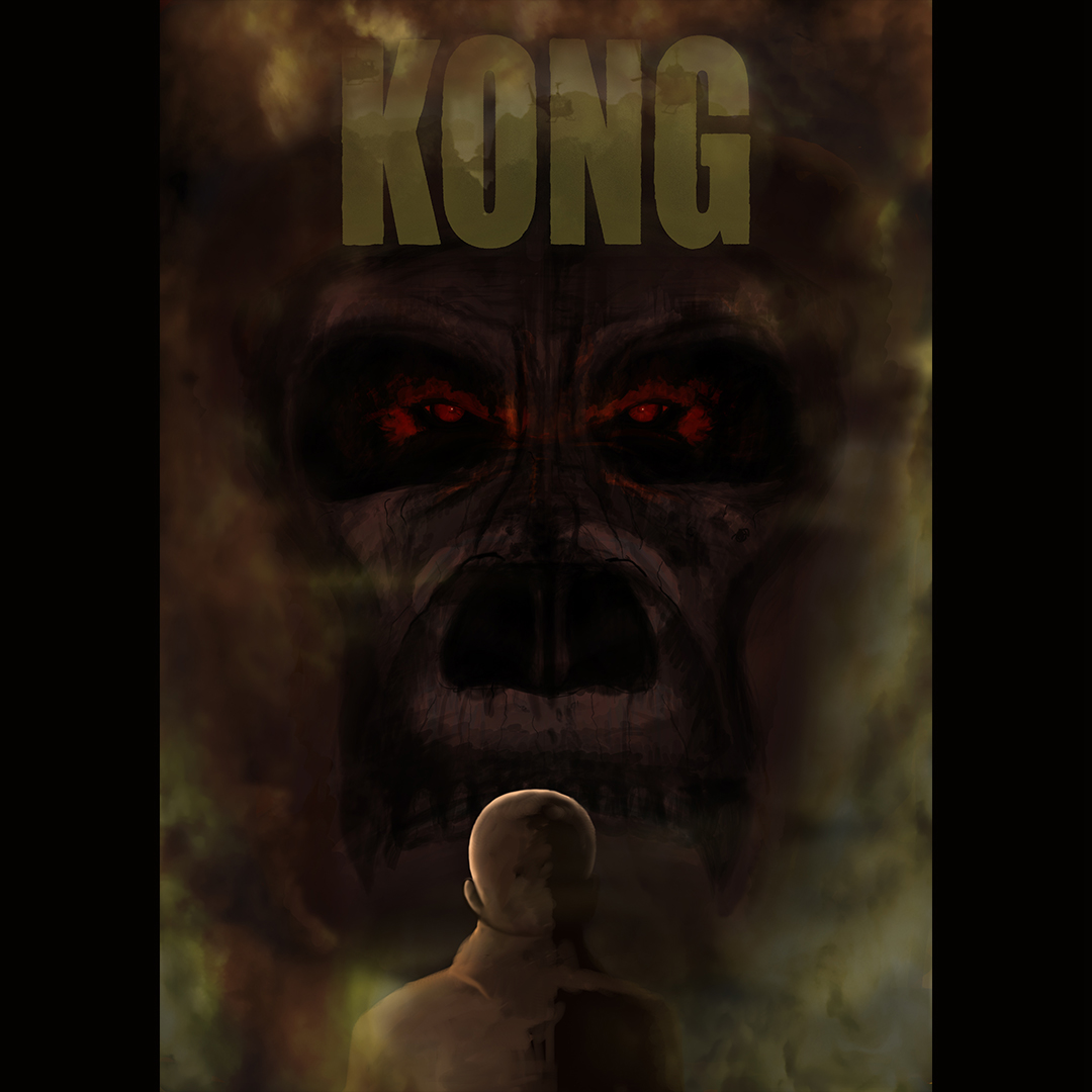 kong skull Island poster alternative adobe photoshop surface pen