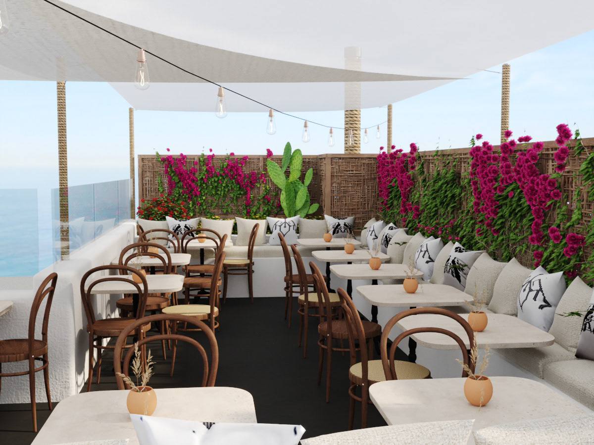greek restaurant deisgn interior design  traditional melitini colors