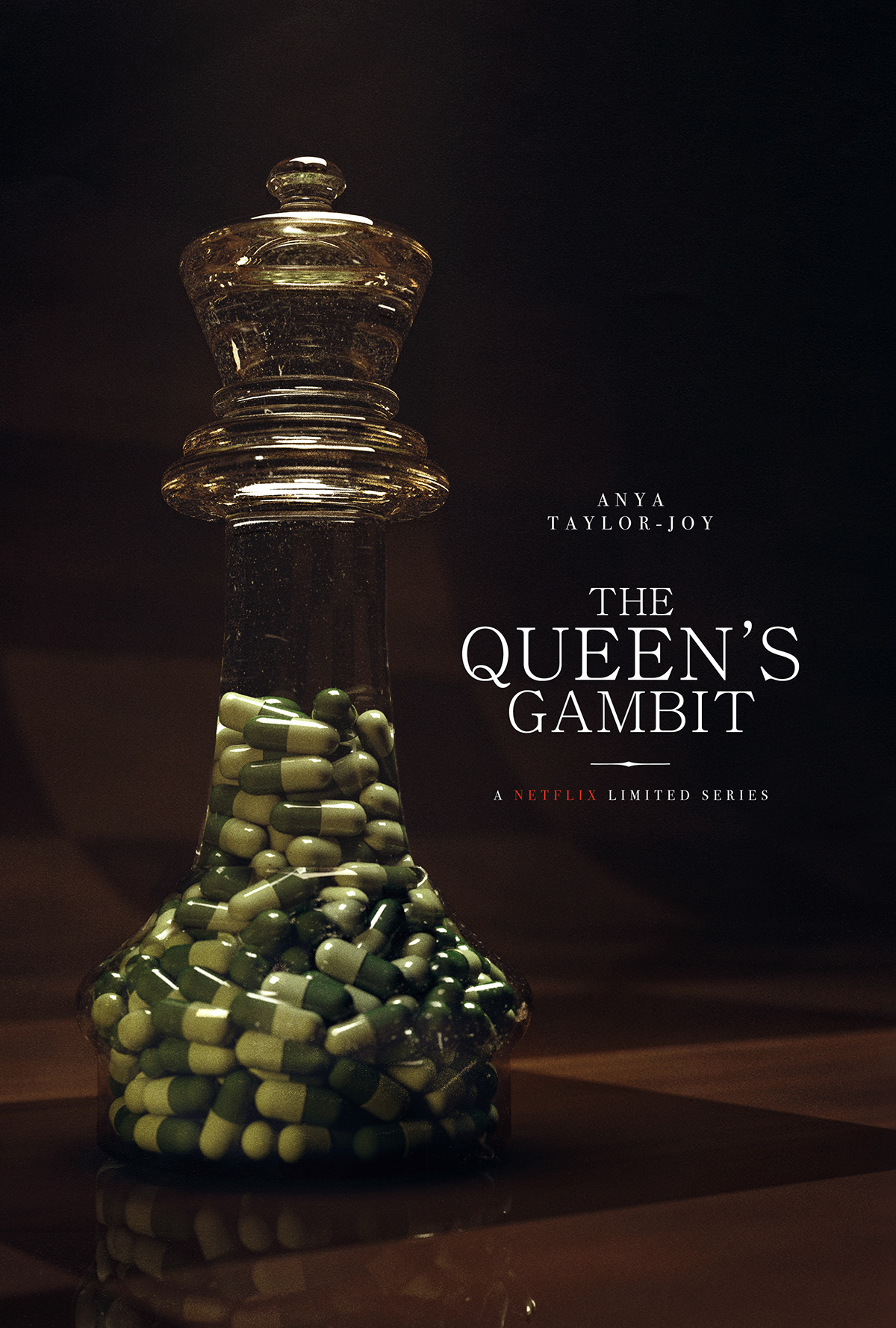 3D chess corona design Film   key art movie Netflix poster tv