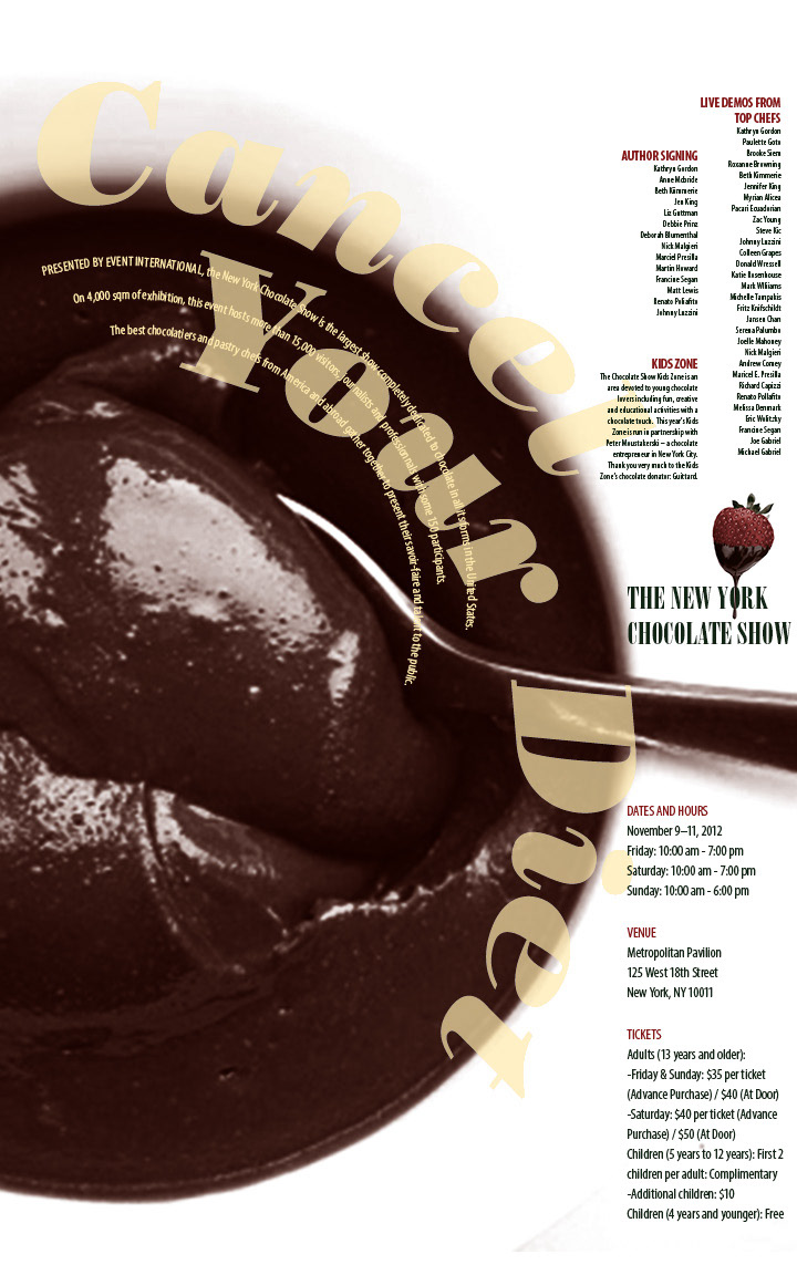chocolate Poster series
