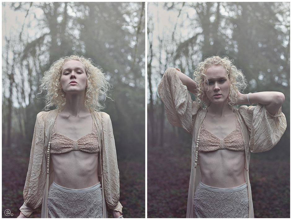 Eric Wimberly fashion photography editorial cinematic on location Oregon forest Coast cannon beach pacific northwest