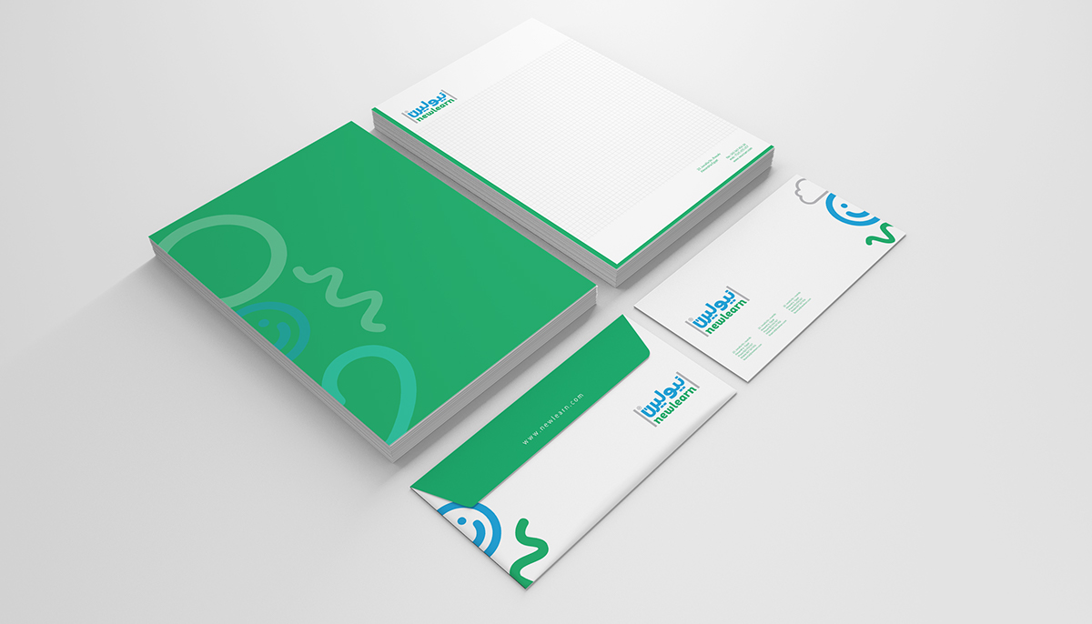 new learn design business card icons