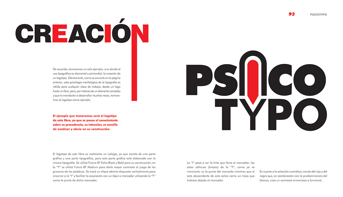 psycho typo psychology psychological design typographic psychological typography typefaces evolution of type history of type Blackletter arts & crafts book design Book Layout red black white composition psico psico typo psicotipo psicotypo tipografia psicologia